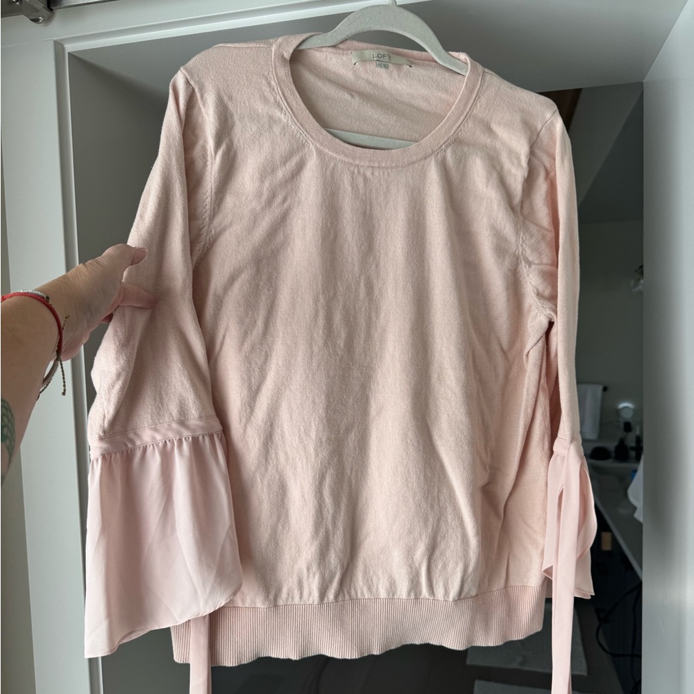 LOFT Soft Pink Knit Top